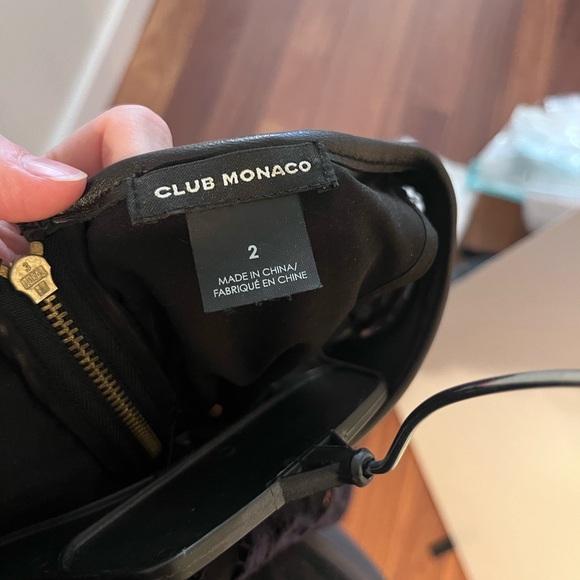 Vintage Club Monaco Dress - Witherbee Black Lace Crewneck, size 2 - Picture 5 of 5